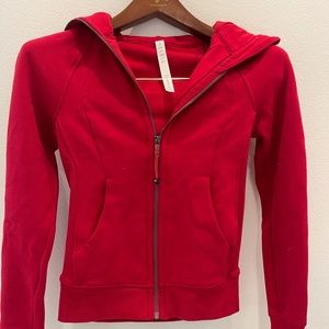 Lululemon Red women’s zip up hoodie